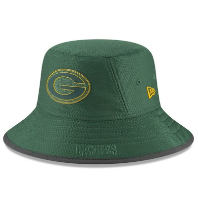Men's Green Bay Packers New Era Green 2018 Training Camp Primary Bucket Hat 3061019